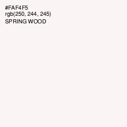 #FAF4F5 - Spring Wood Color Image